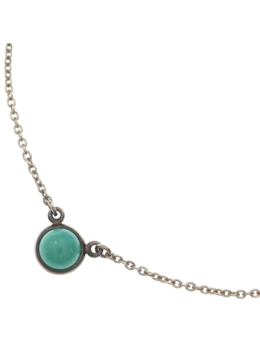 Tiffany & Co Elsa Peretti Turquoise Pendant Chain